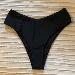 Cheeky swim bottoms- black- size large.